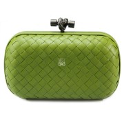 Clutch Cnot Leather Light Green